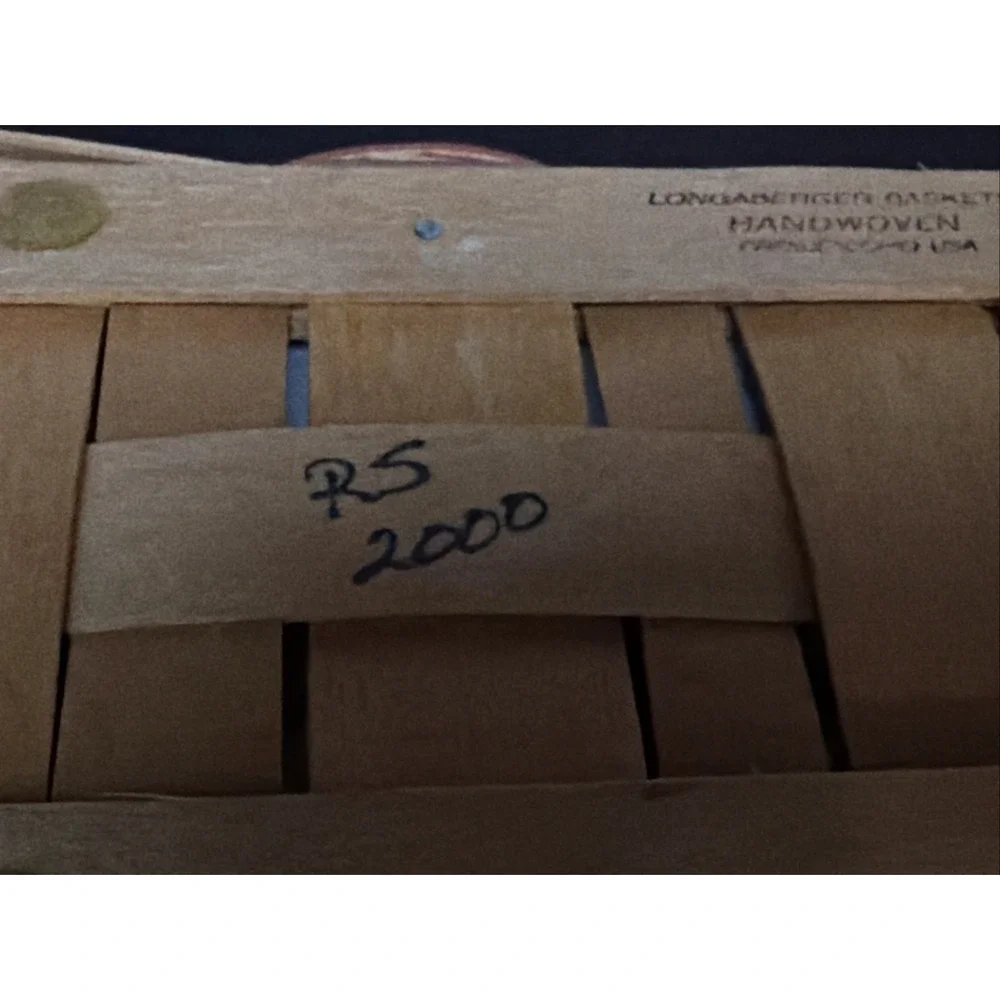 Longaberger Woven Memories Basket 2000 Homestead with Lid and Liner